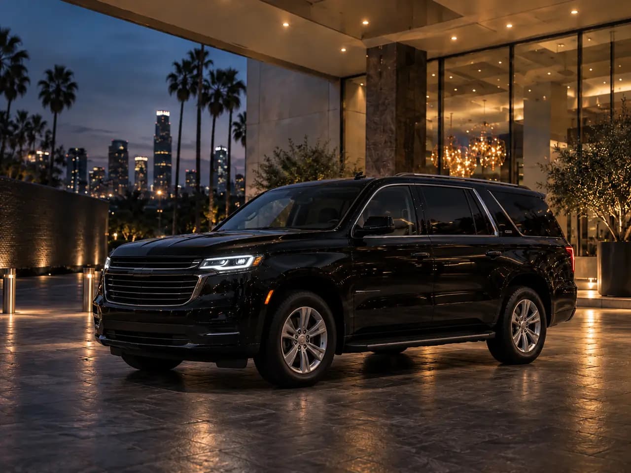 Black standard SUV